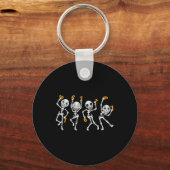 Porte-clés Six Seven 67 Meme Funny Halloween Dancing Skeleton (Recto)
