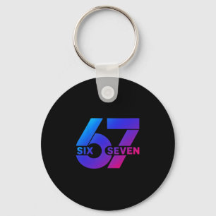 Porte-clés Six Seven 67 Mème Génération Alpha Argot Bysebyll