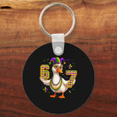 Porte-clés Six Seven 67 Meme Goose With Jester Hat &amp; Bead (Recto)