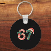 Porte-clés Six Seven 67 Meme Noël  (Recto)