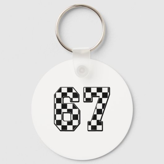 Porte-clés Six Seven 67 Mème Numéro 67 (Recto)