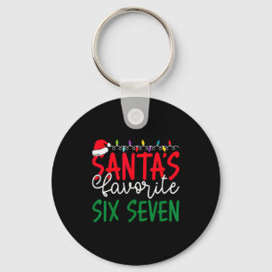 Porte-clés Six Seven 67 Memes d'humour de Noël préférés du Pè
