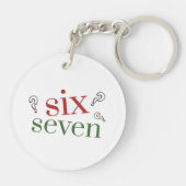 Porte-clés Six Seven 67 Noël (Dos)