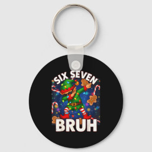Porte-clés Six Seven 6 7 Drôle de frère Noël en train de dabb