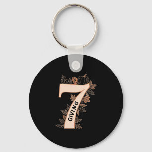 Porte-clés Six Seven 6 7 Friendsgiving Action de grâce Couple