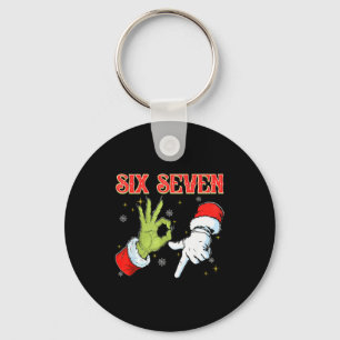 Porte-clés Six Seven 6 7 Gen Z Alpha Meme Slang Joyeux Noël