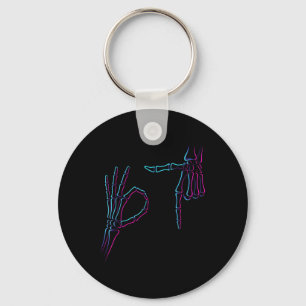 Porte-clés Six Seven 6 7 Mème 67 Main de squelette Costume Ha