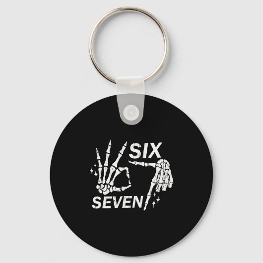 Porte-clés Six Seven 6 7, Skeleton Hands, Soky Skull (Recto)