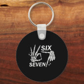 Porte-clés Six Seven 6 7, Skeleton Hands, Soky Skull (Recto)