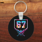Porte-clés Six Seven Baseball Crème Glacée Drip Cool 67 Gen A (Recto)