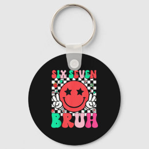 Porte-clés Six Seven Bruh 6 7 Mème Génération Alpha Argot Drô