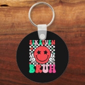 Porte-clés Six Seven Bruh 6 7 Mème Génération Alpha Argot Drô (Recto)