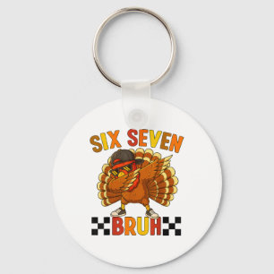 Porte-clés Six Seven Bruh Action de grâce 67 Meme Dinde Dabbi