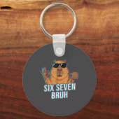 Porte-clés Six Seven Bruh Capybara 67 Boys Teens Kids Animals (Recto)
