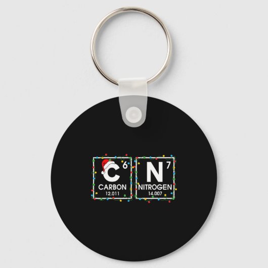 Porte-clés Six Seven Christmas Carbon Nitrogen 67 Funny Scien (Recto)