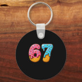 Porte-clés Six Seven Crème Glacée Drip Cool Meme 67 Numéro Dr (Recto)