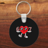 Porte-clés Six Seven Cute Heart 67 Meme 6 7 Valentines Day Bo (Recto)