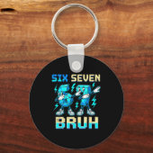 Porte-clés Six Seven Dabbing Cool Meme Bruh 67 Funny Dab Numb (Recto)