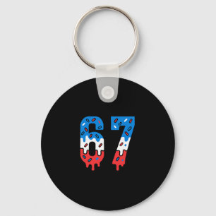 Porte-clés Six Seven Drippy Ice Cream Sports 67 Cool Meme Hom