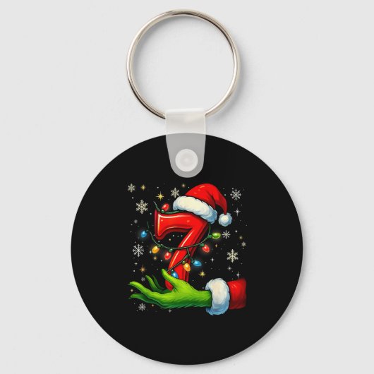 Porte-clés Six Seven Funny Christmas Meme Couple Matching (Recto)