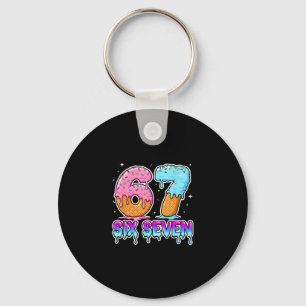 Porte-clés Six Seven Glace Drip Cool Meme 67 Drôle Gen Al