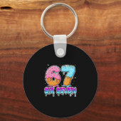 Porte-clés Six Seven Glace Drip Cool Meme 67 Drôle Gen Al (Recto)