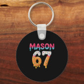 Porte-clés Six Seven Ice Cream Drip 67 Mason Mème (Recto)