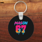 Porte-clés Six Seven Ice Cream Drip Srt 67 Mason Meme (Recto)