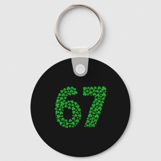 Porte-clés Six Seven Meme 67 St Patrick's Day Shamrocks Men W (Recto)