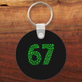 Porte-clés Six Seven Meme 67 St Patrick's Day Shamrocks Men W (Recto)