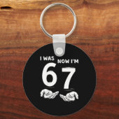 Porte-clés Six Seven Meme 7 Year Old Birthday Shirt Was 6 Now (Recto)