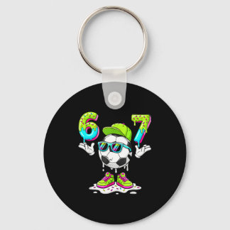 Porte-clés Six Seven Meme Football Crème Glacée Drip 67 Pour