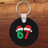 Porte-clés Six Seven Noël 6 7 Meme Drôle de Noël (Recto)