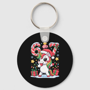 Porte-clés Six Seven Noël Licorne Mème Drôle Cute Fête