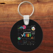 Porte-clés Six Seven Prof de Maths 67 Mème Racine Carrée 4489 (Recto)