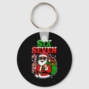 Porte-clés Six Seven Santa Drôle de Noël 6 7 Cool Vacances R