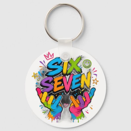 PORTE-CLÉS SIX SEVEN VIBES (Recto)