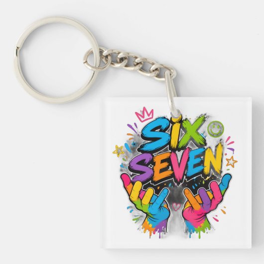 PORTE-CLÉS SIX SEVEN VIBES (Devant)
