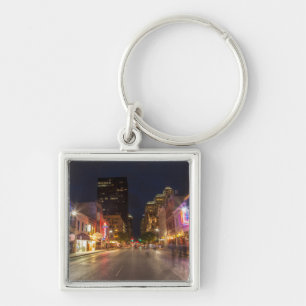 Porte-clés Sixième Rue À Dusk Dans Le Centre D'Austin, Texa