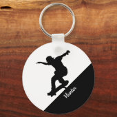Porte-clés Skate Skateboard Fun Silhouette (Verso)
