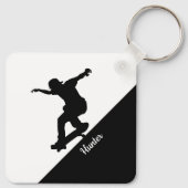 Porte-clés Skate Skateboard Fun Silhouette (Dos)