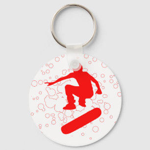Porte-clés skateboard. bulles.