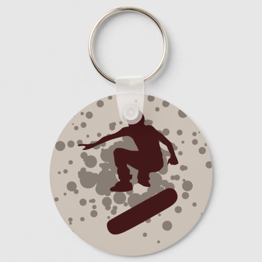Porte-clés skateboard. bulles. (Recto)