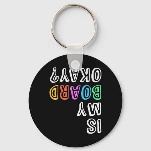Porte-clés Skateboard Snowboard Squad Est Mon Boa (Recto)