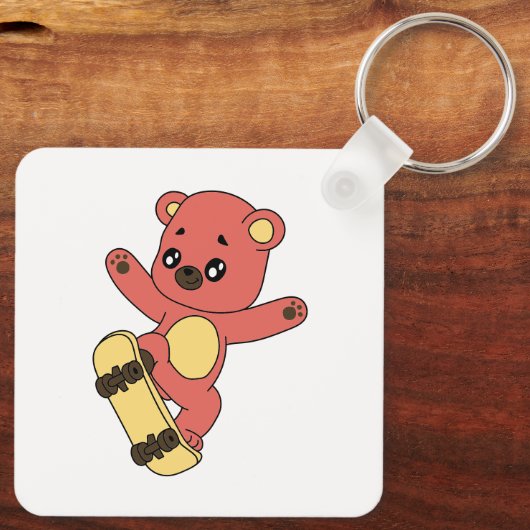 Porte-clés Skating Bear (Verso)
