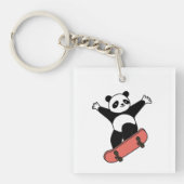 Porte-clés Skating Panda (Devant)