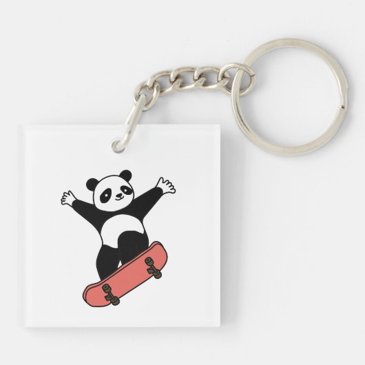 Porte-clés Skating Panda (Dos)