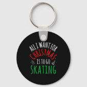 Porte-clés Skating Skate - Group Matching Family Christmas Fu (Recto)