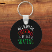 Porte-clés Skating Skate - Group Matching Family Christmas Fu (Recto)