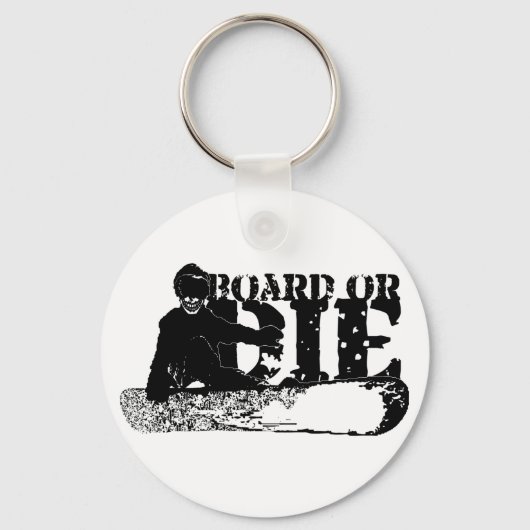 Porte-clés skeleboarder ou die. (Recto)